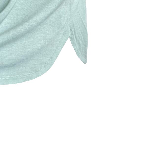 H&M Top Women Small Green Decorative Neckline SleevelessTunic Pullover Side Slit - Picture 8 of 11